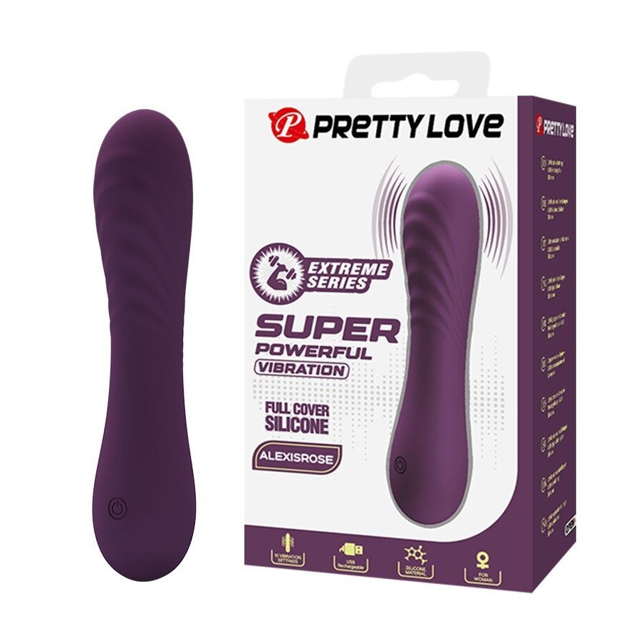PRETTY LOVE - VIBRATORE RICARICABILE ALEXISROSE 10 FUNZIONI VIOLA
